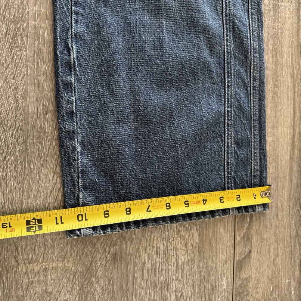 Warp + Weft Wide Leg High Rise Jeans Women's Size 2/26 Blue Denim Relaxed Fit - Picture 9 of 10